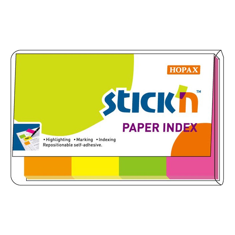 Indexflikar Papp. 50x20, 4/fp