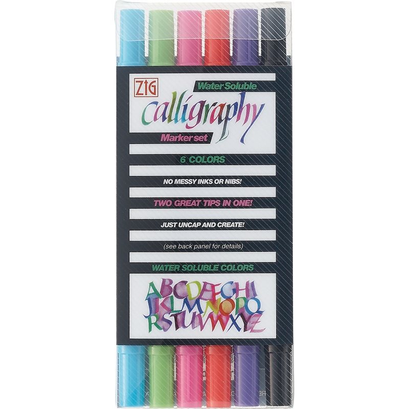 Kalligrafipennor ZIG Calligraphy II TC-3100 6-etui