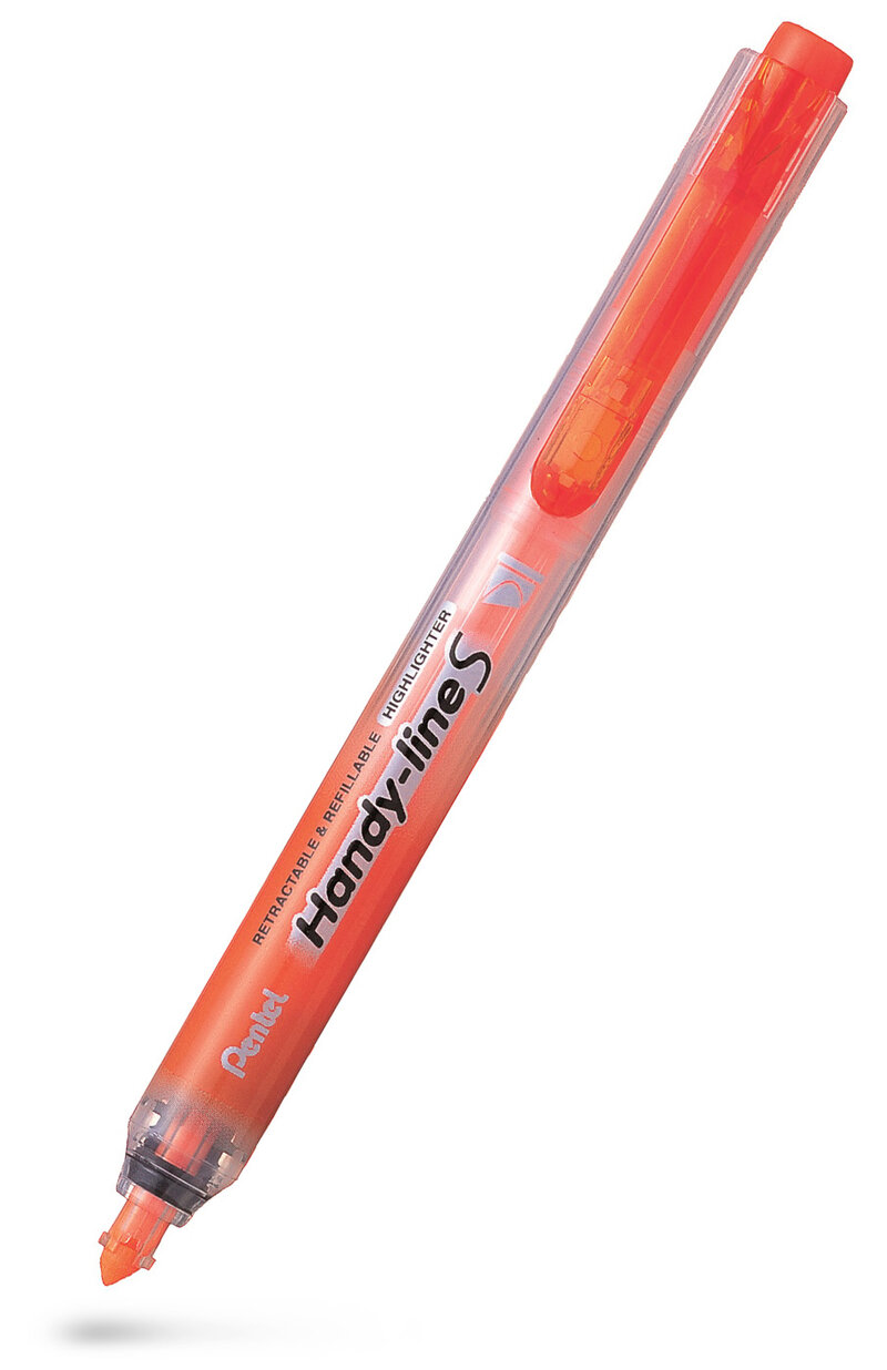 Överstrykningspenna PENTEL clicker orang