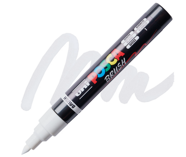 Posca Marker Brush PC-5BR 52 Vit
