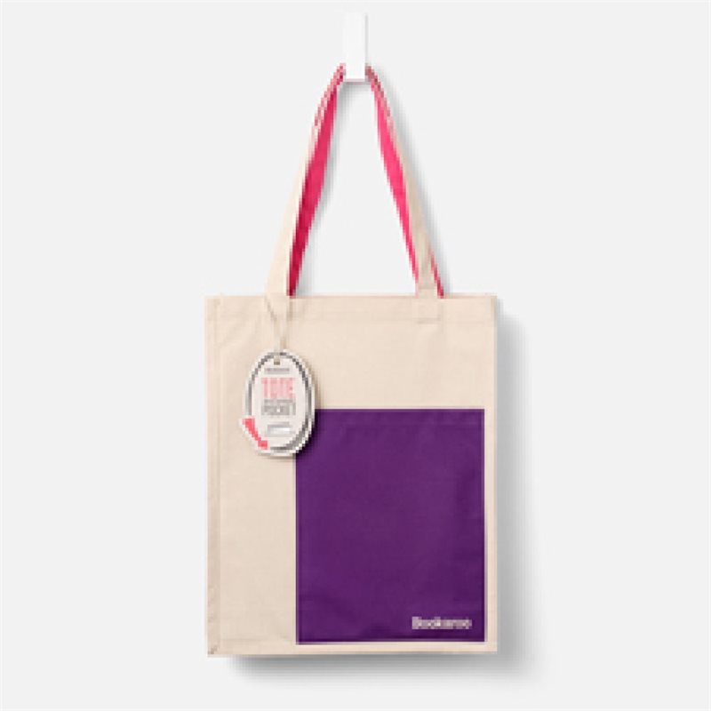 Bookaroo Tote Bag - Purple & Pink