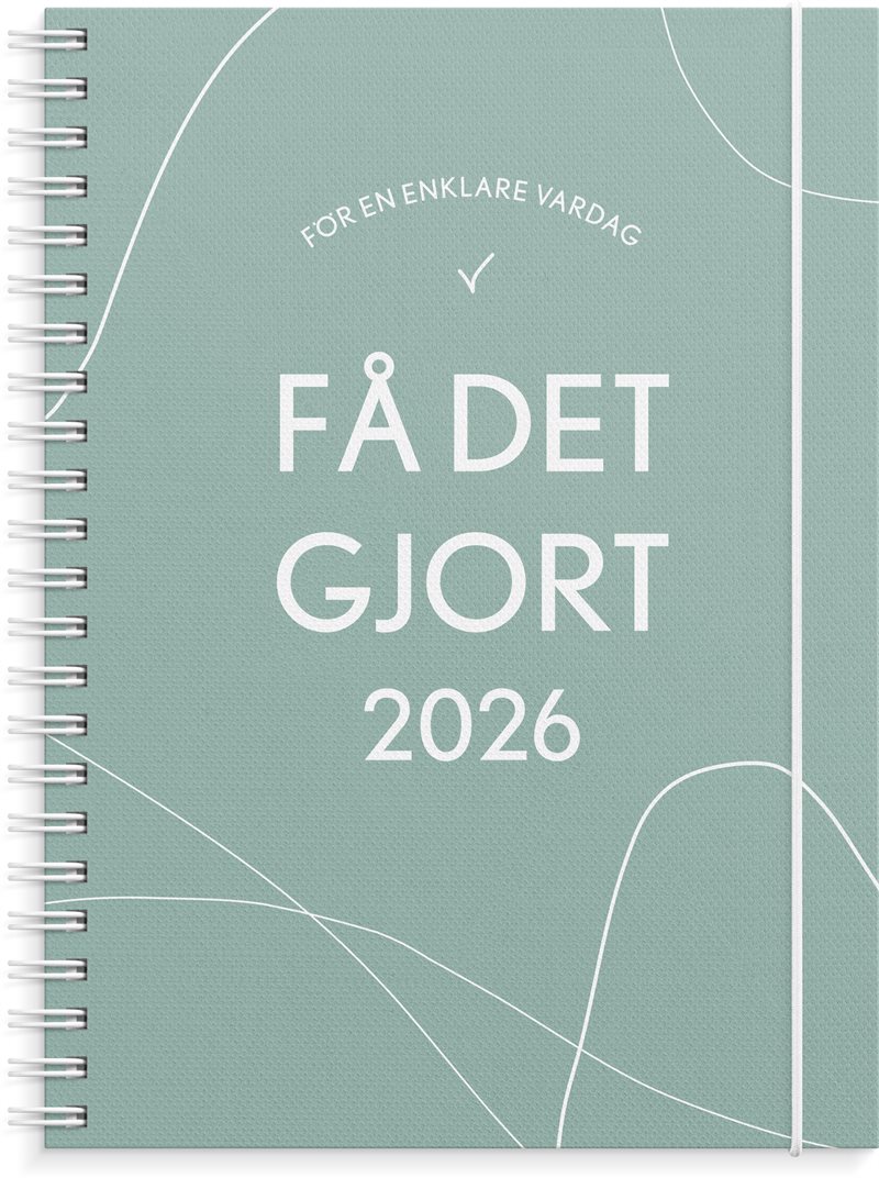 Kalender 2026 Få det gjort grön