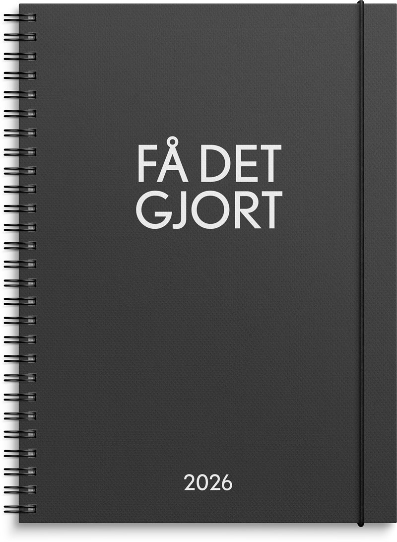 Kalender 2026 Få det gjort svart