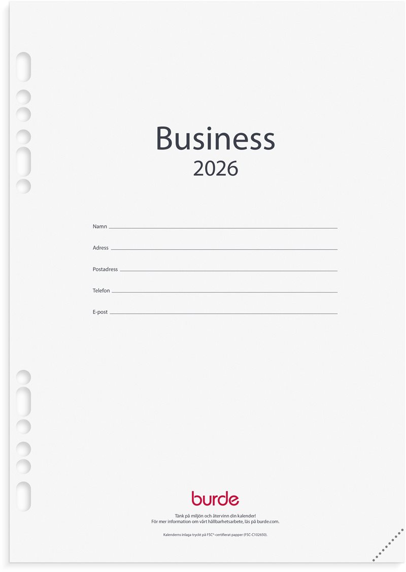 Kalender 2026 Business kalendersats