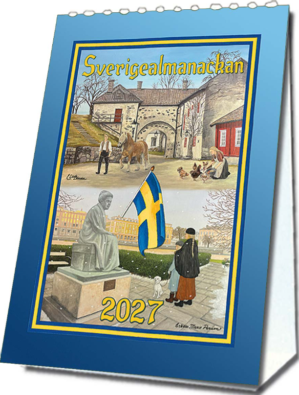 Sverigealmanackan 2027 Bordsmodell Stående A6
