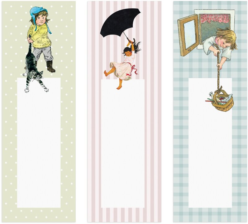 Bokmärke 3-pack Astrid Lindgren & Ilon Wikland