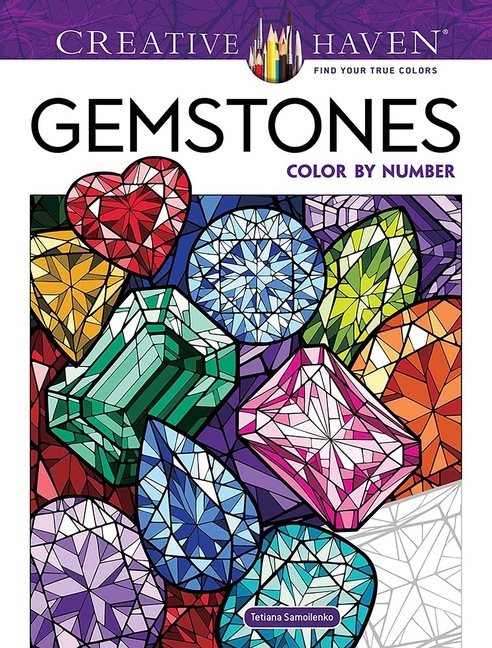 Creative Haven Gemstones Color by Number