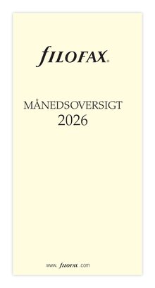Filofax Månadsöversikt 2026
