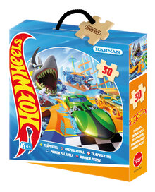 Träpussel Hot Wheels 30 bitar