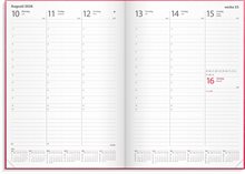 Kalender 2026 Weekly A5 rosa konstläder