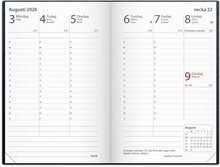 Kalender 2026 Prestige svart konstläder inb