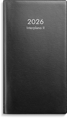 Kalender 2026 Interplano II svart plast