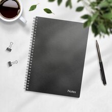 Spiralblock A5 svart kartong