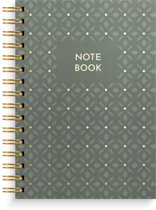 Notebook A5 green pattern